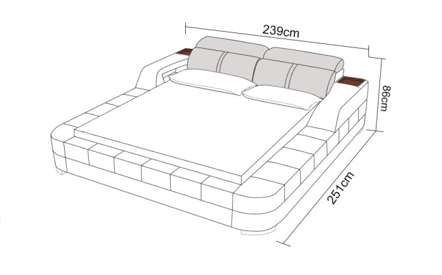 Waterbed Hotel Double Bed Beds Complete Leather Bed Upholstered bed Water LB8823