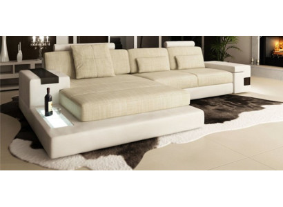 L-shape Bed function Couch Textile leather Sofas Couches Sleep Sofa Design Corner sofa