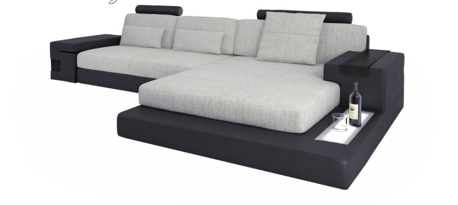 Fabric L-shape Couch Living room Corner sofa modern design Textile large sofa Modern