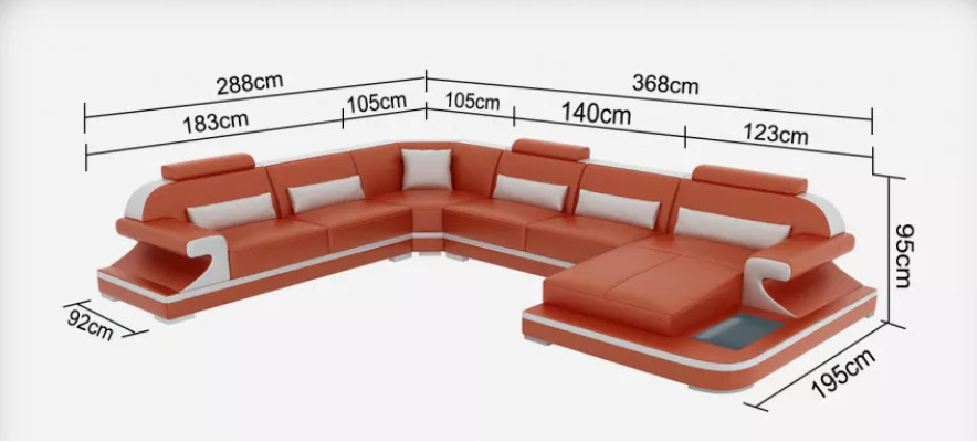 Design Couch Corner sofa Corner suite Sofa Sofas Couches Table 2-piece. Living landscape