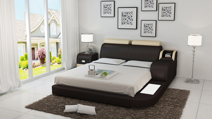 Living landscape Corner sofa Sofa Couch U-shape Upholstery Couches Leather Design Illuminated