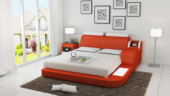 Living landscape Corner sofa Sofa Couch U-shape Upholstery Couches Leather Design Illuminated