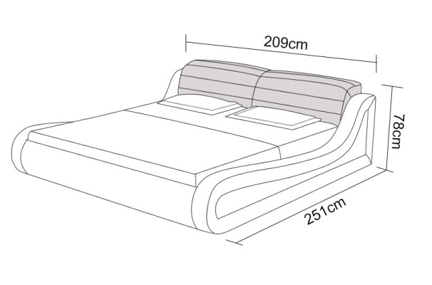 Waterbed Hotel Double bed Beds + USB Complete Leather bed Water Upholstered bed