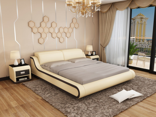 Waterbed Hotel Double bed Beds with USB Complete Leather bed Upholstered bed Water
