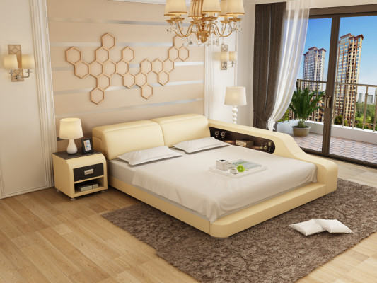 Waterbed Hotel Double Bed Beds Complete Leather Bed Upholstered bed Water LB8818