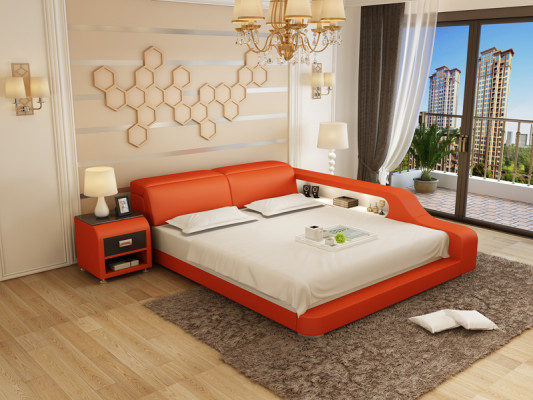 Waterbed Hotel Double Bed Beds Complete Leather Bed Upholstered bed Water LB8818