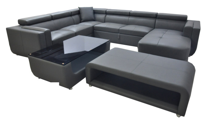 Couch set Modern sofa Seating area Leather Couch Upholstery Corner Living landscape USB