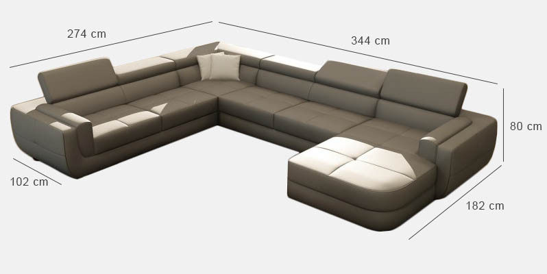 Designer Leather Upholstery Seat Corner Leather Sofa Upholstery Corner Landscape Room A1186