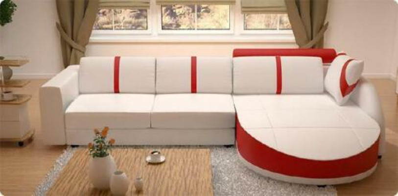 DESIGNERSOFA Sofa bed LEDERCorner sofa with USB LEDERSOFA Corner sofa with Bed function