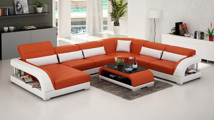 Living landscape Corner sofa Couch Upholstery Suite Designer Couches Sofas Upholstered corner