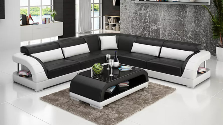 Leather couch Living room Sofa Upholstery Corner sofa Design Couches Sofas Leather suite