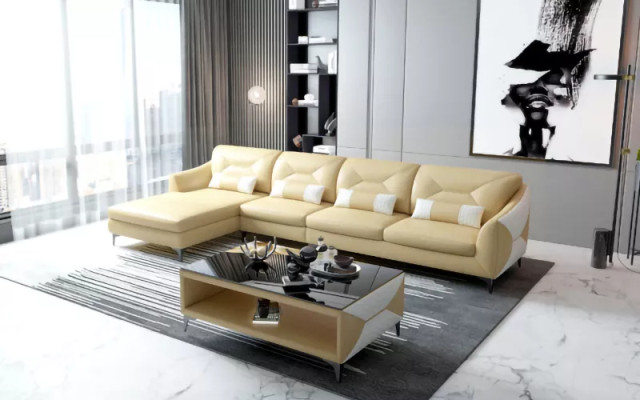 Leather sofa Designer sofa Corner sofa L-shape Modern sofa Leather sofa Corner sofa Upholstery