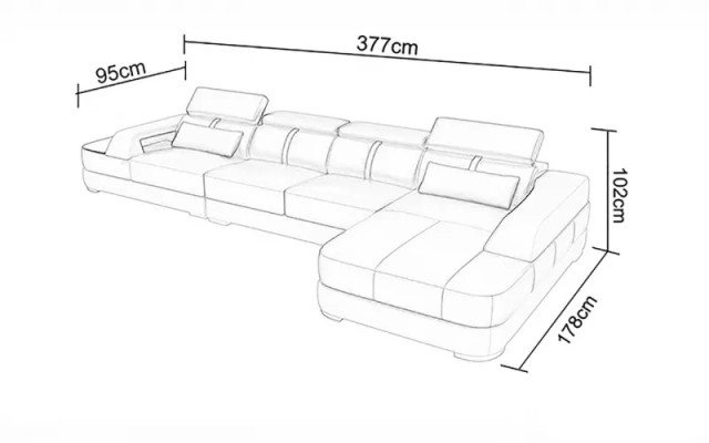 Design leather suite Living room Corner sofa Leather couch Sofa Upholstery Couches Sofas