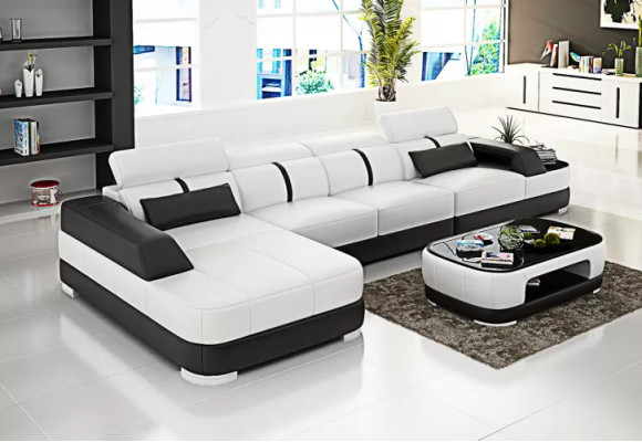 Design leather suite Living room Corner sofa Leather couch Sofa Upholstery Couches Sofas