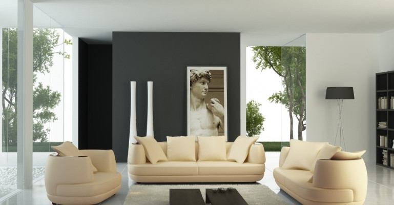 Sofa set Royal Luxury Designer Couch Upholstery 3+2+1 Leather Sofa Seat BeigeA