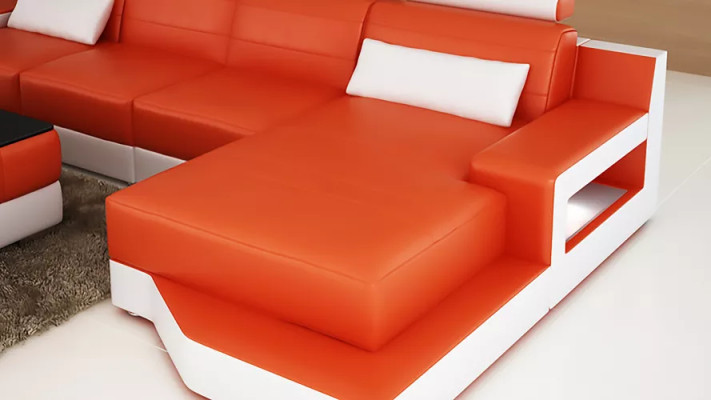 Corner sofa L-shape Modern sofa Leather sofa Corner sofa Upholstery designer sofa