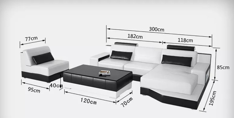 Corner sofa L-shape Modern sofa Leather sofa Corner sofa Upholstery designer sofa