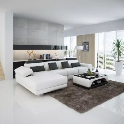 Leather sofa Corner sofa Upholstery Designer sofa Modern sofa Corner sofa L-shape
