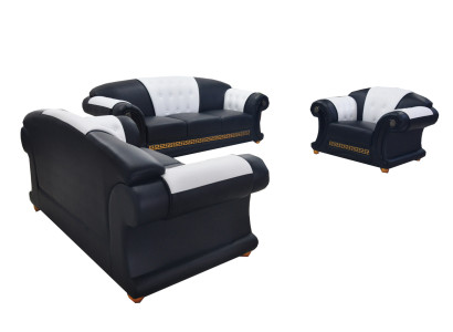 Classic Leather Sofa set 321 Group Upholstery Seat Sets Upholstery USB