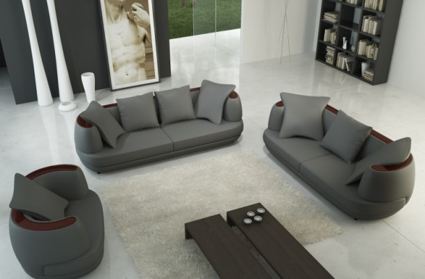 Leather Sofa USB Sofa Set 3+2+1 Couch Seat Upholstery Sofa Suite Set Sets
