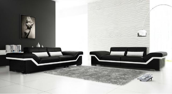Leather Sofa USB Sofa 3+3 Seater Design Sofa Upholstery Leather Suite Couch