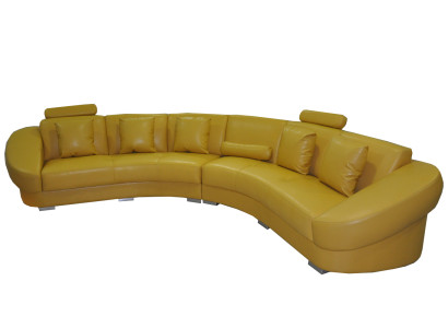 Round Corner Sofa with USB Upholstery XXL Big Round Couches Living landscape U-shape new