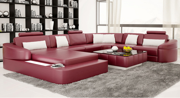 Living landscape Couch Upholstery Corner Suite Designer Leather Sofa Big Sofa Chalice