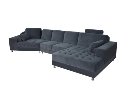 Modern Textile Sofa Corner sofa Upholstery Living room L-shape Living landscape USB Corner sofa