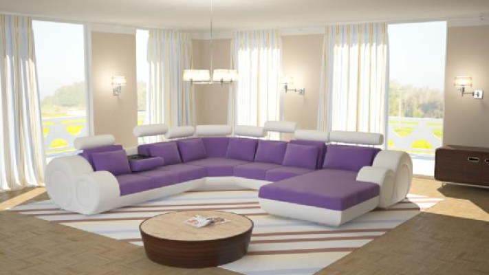 Sofa Designer Living landscape U-shape Couch Corner sofa with USB Upholstery Suite Sofas