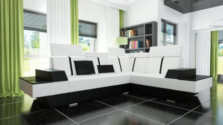 Custom made leather sofa USB Living landscape Upholstery Sofa Corner sofa Corner sofa Couch