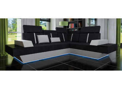 Design Living landscape Sofa Corner sofa USB Fabric Textile Leather Custom made Corner sofa