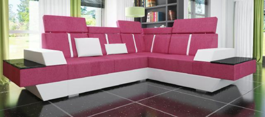 Design Living landscape Sofa Corner sofa USB Fabric Textile Leather Custom made Corner sofa