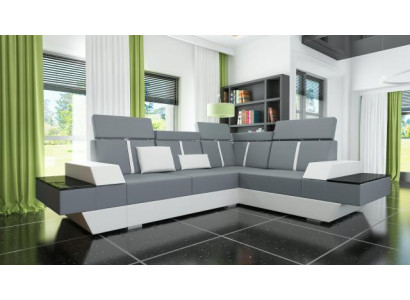 Design leather sofa USB Living landscape Upholstery Sofa Corner sofa Corner sofa made to measure