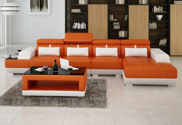 Corner sofa with USB Living landscape Upholstery L-shape Suite Corner Couches XXL Sofas new