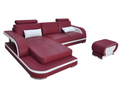 Leather Corner Sofa Suite Sofas Couches Upholstery Living landscape Luxury Corner Couch