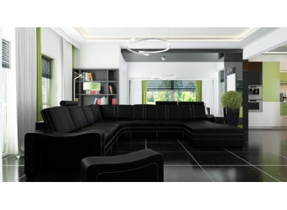 XXL LEATHER SOFA LEATHER COUCH LEATHER CORNER SOFA Living landscape Corner sofa new Suite SOFA