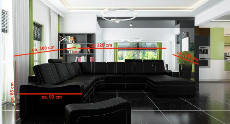 XXL LEATHER SOFA LEATHER COUCH LEATHER CORNER SOFA Living landscape Corner sofa new Suite SOFA