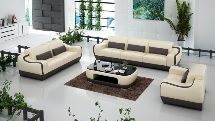 Leather sofa Couch Living landscape 3+2+1 Seater Suite Sofa Sofa set G8025D