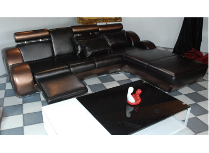 Elegant designer corner sofa Berlin II leather sofa with USB sofa couch custom-made