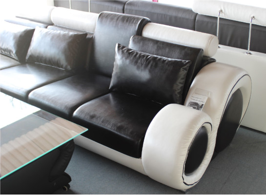 Elegant leather sofa USB sofa couch relax new designer corner sofa made to measure