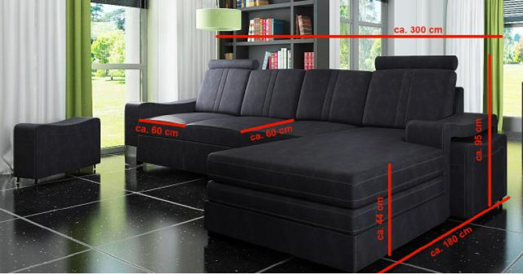 Fabric couch with USB Sofa Upholstery Suite Corner new Textile couch Corner sofa Fabric sofa