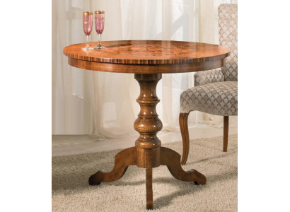 Dining table Luxury Round Table Solid Wood Italy new Dining room Tables Round Furniture