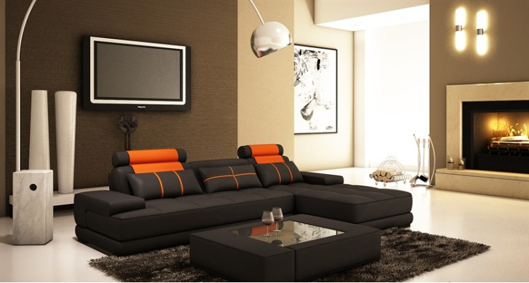 Leather sofa Corner sofa Sofa with USB Upholstery Corner Designer Sofas Couches new Paris S/O