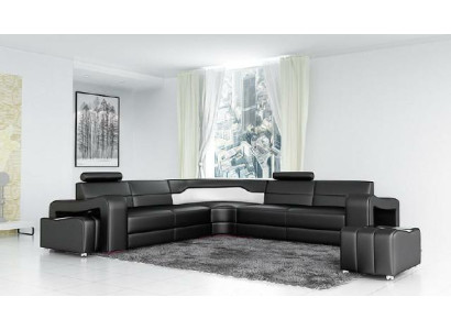 LEATHER SOFA Corner sofa Corner sofa DESIGNER Living landscape L-shape COUCH Seat SOFA PISA