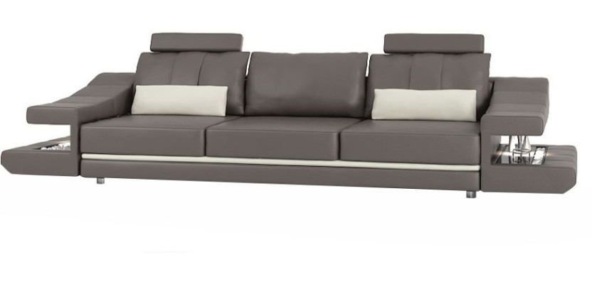 Modern Luxury Designer Sofa 3 Seater Furniture Upholstery Textile Brown Couches Corner