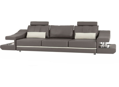 Modern Luxury Designer Sofa 3 Seater Furniture Upholstery Textile Brown Couches Corner