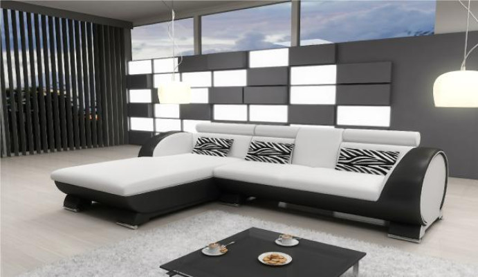 LEATHER SOFA Corner sofa Sofa set DESIGNER COUCH BAR FUNCTION SOFA with USB Upholstery