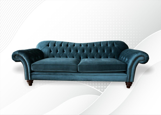 Sofa Luxury Textile Chesterfield Couch Sofas Upholstery Big 3 Seater Suite