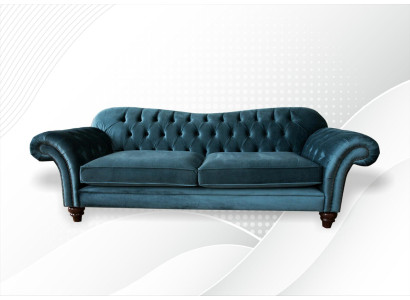 Sofa Luxury Textile Chesterfield Couch Sofas Upholstery Big 3 Seater Suite
