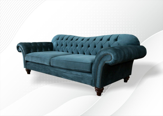 Sofa Luxury Textile Chesterfield Couch Sofas Upholstery Big 3 Seater Suite